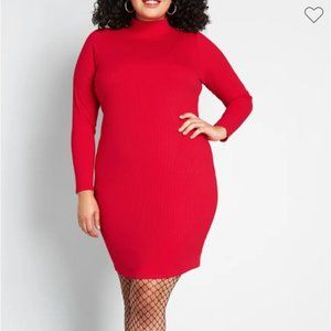 🎉HP🎉 Modcloth Most Favored Mock Neck L/S Dress